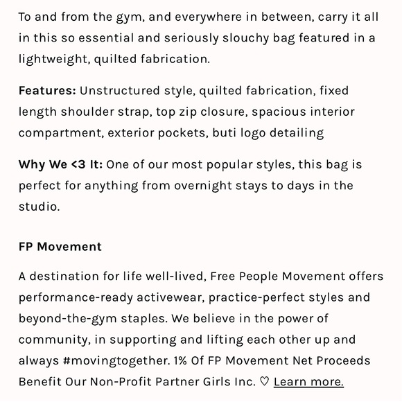 NEW Free People Movement Quilted Carryall In Roasted Chest - Picture 5 of 15